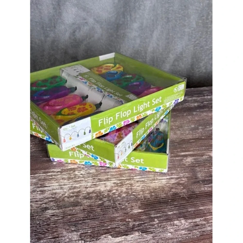 Fun Express Flip Flop String Lights Colorful Summer‎ Luau Party Decorations